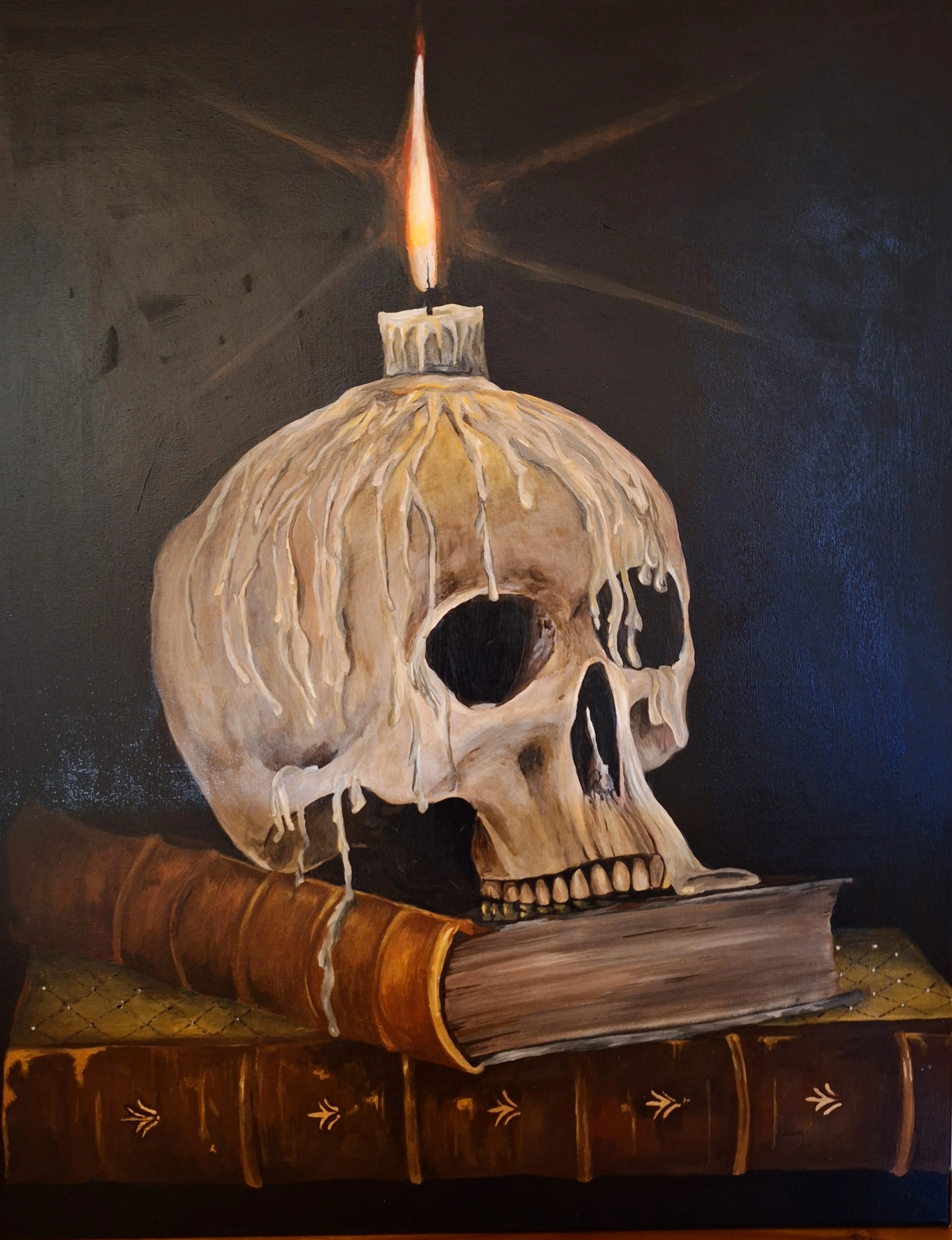 In Cambridge, light dances across a reminder of our own mortality.